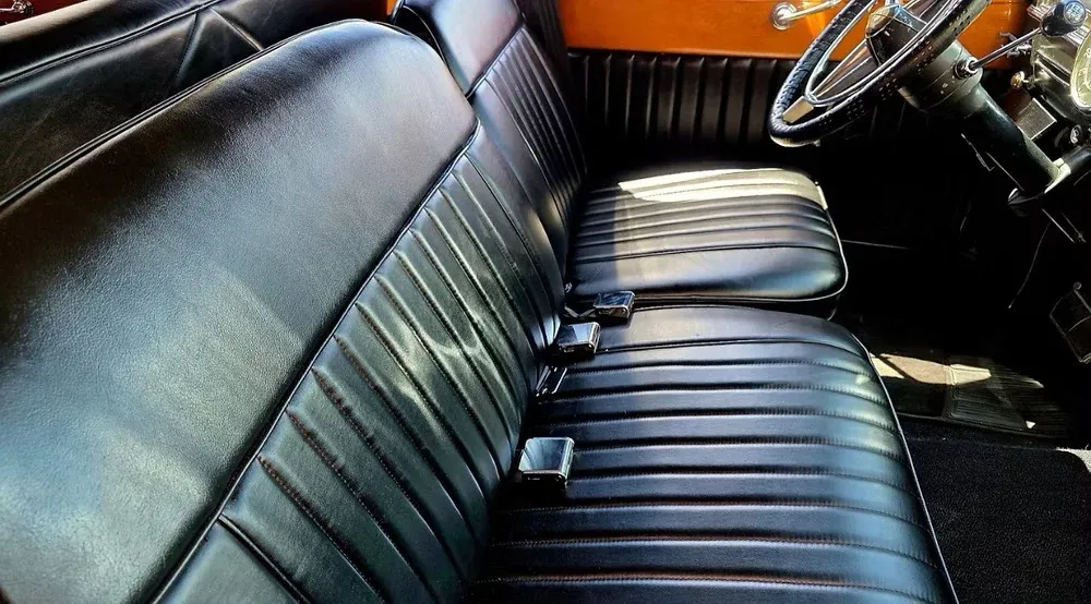 1946 Cadillac Airport Limousine interior for prom limo rental
